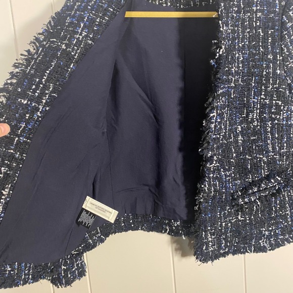 NWT Ann Taylor Petite Tweed Blazer Skirt Suit Set Size 6P 4P Preppy Career - Picture 5 of 16